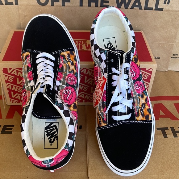 Vans Old Skool Rose Animal check True White/Multi Men’s sneakers - Picture 13 of 16